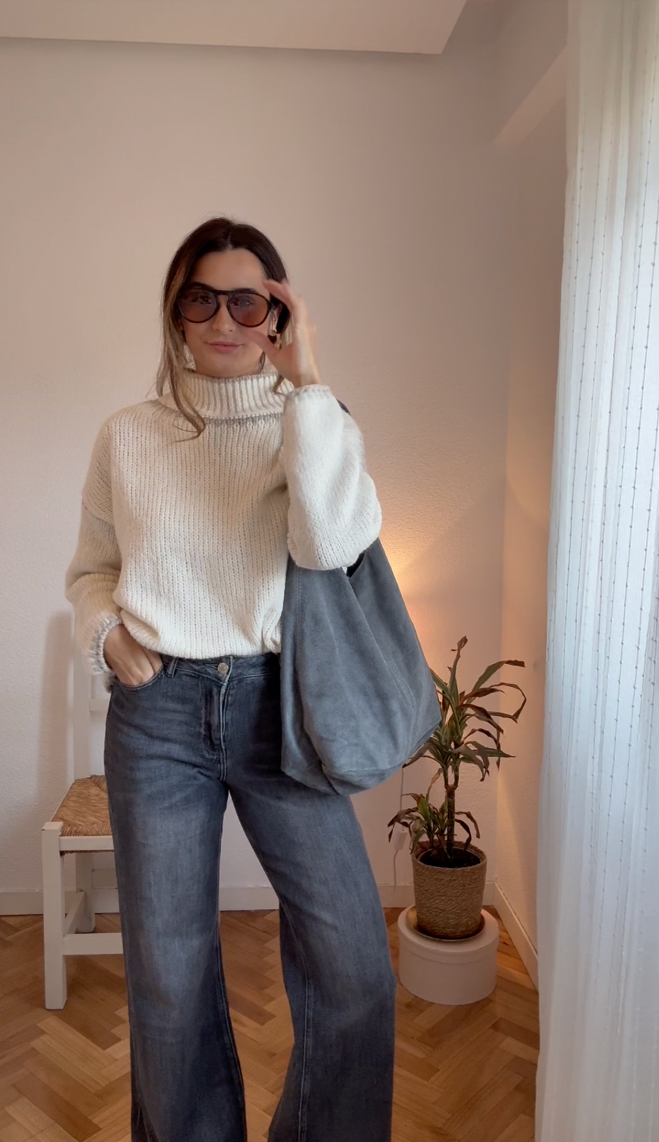 BOLSO 'SLOUCHY' PIEL