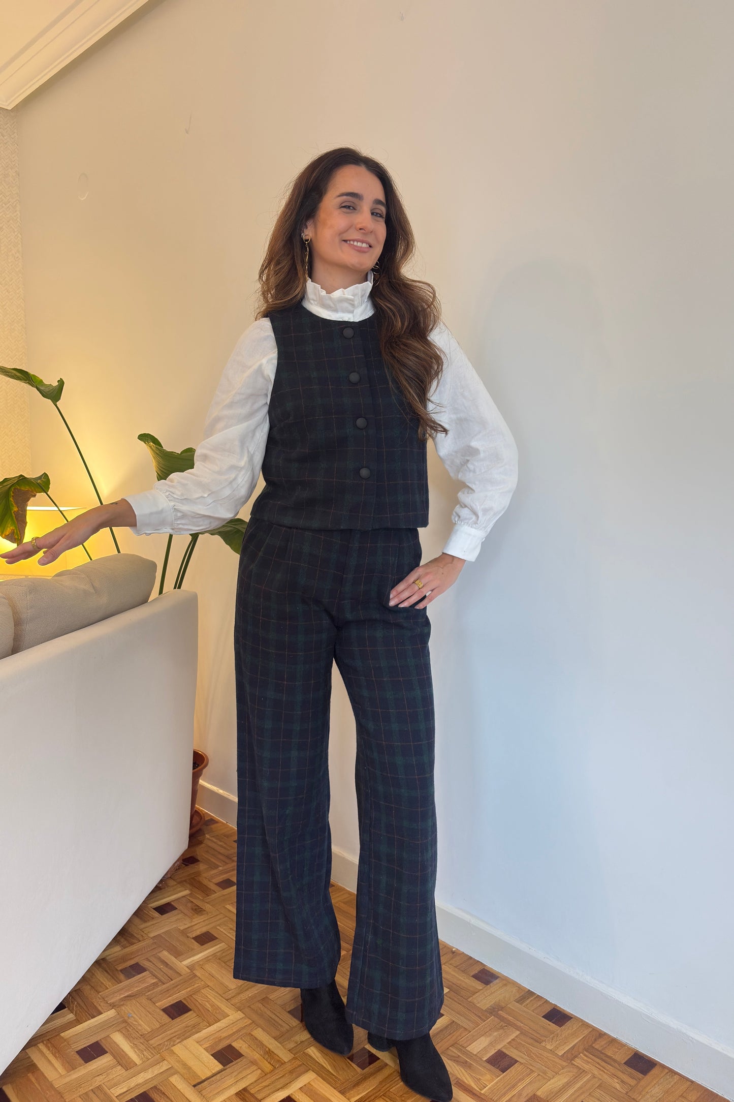 CHALECO SASTRE CUADROS