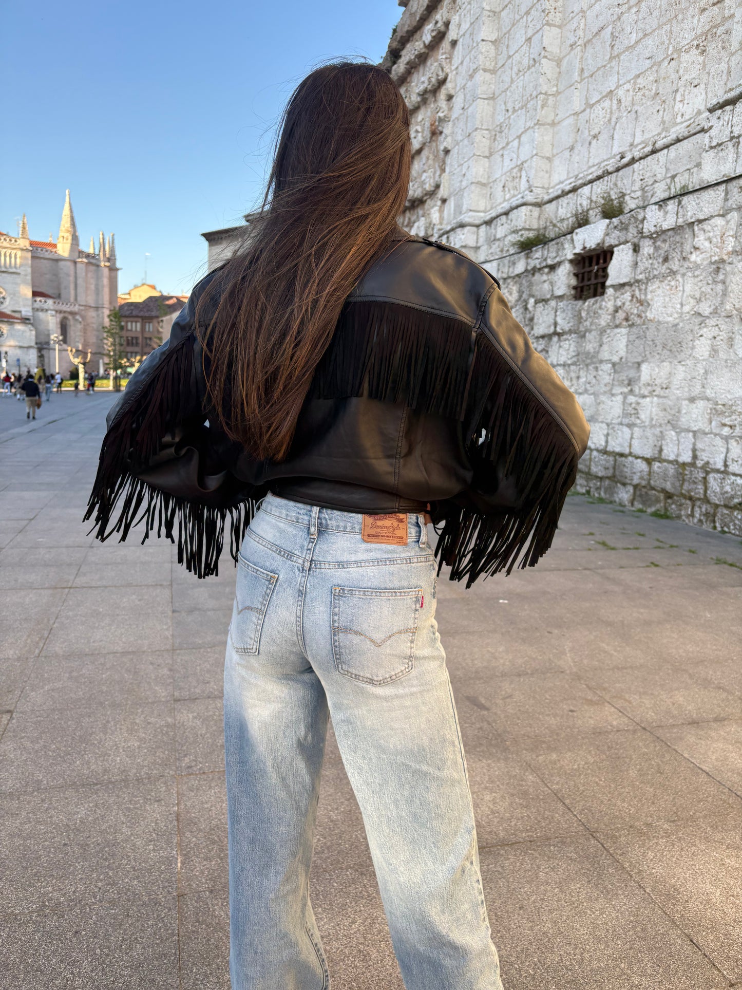 JEANS WIDE LEG TIRO ALTO