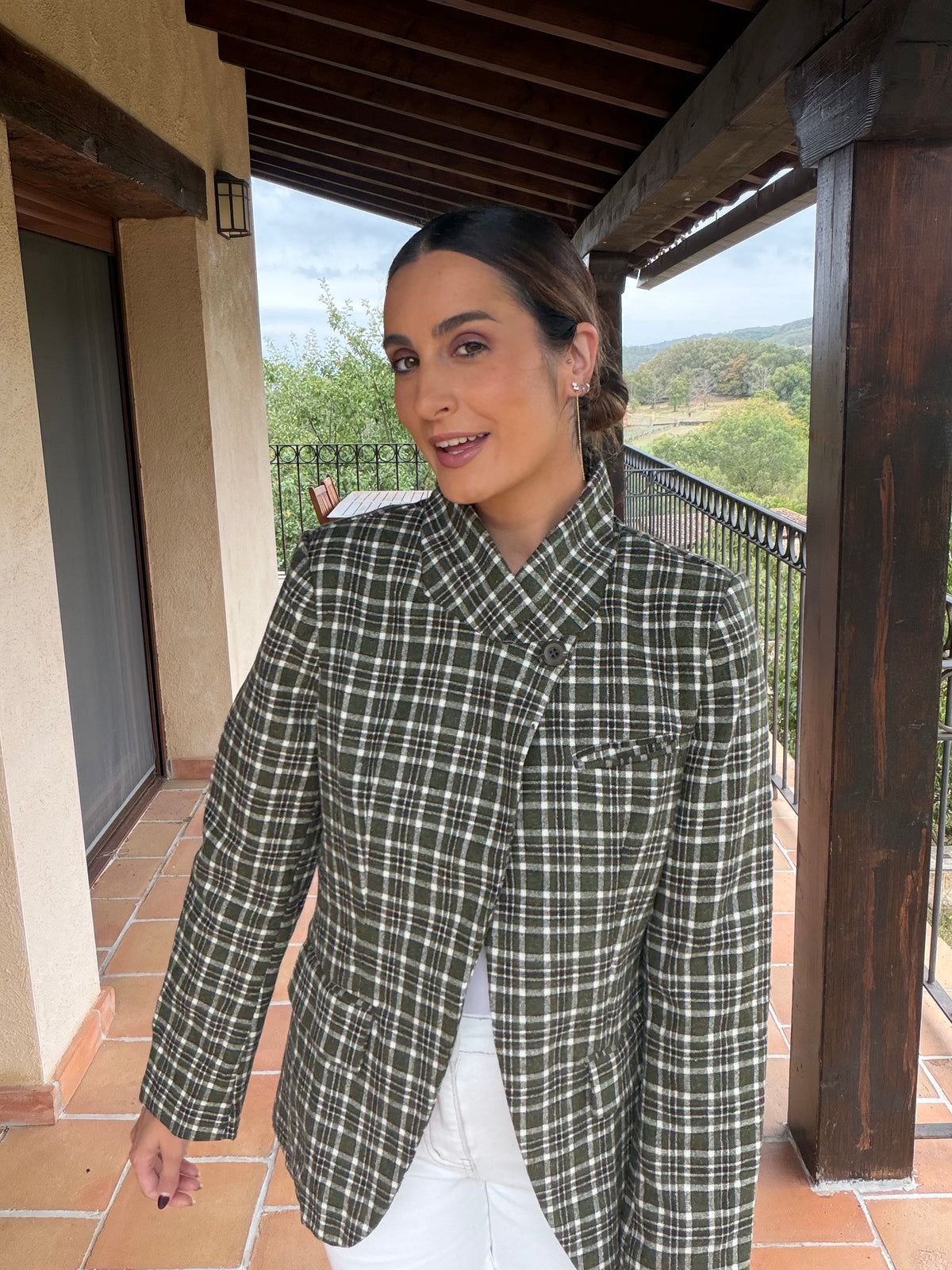 BLAZER CUADROS VERDE