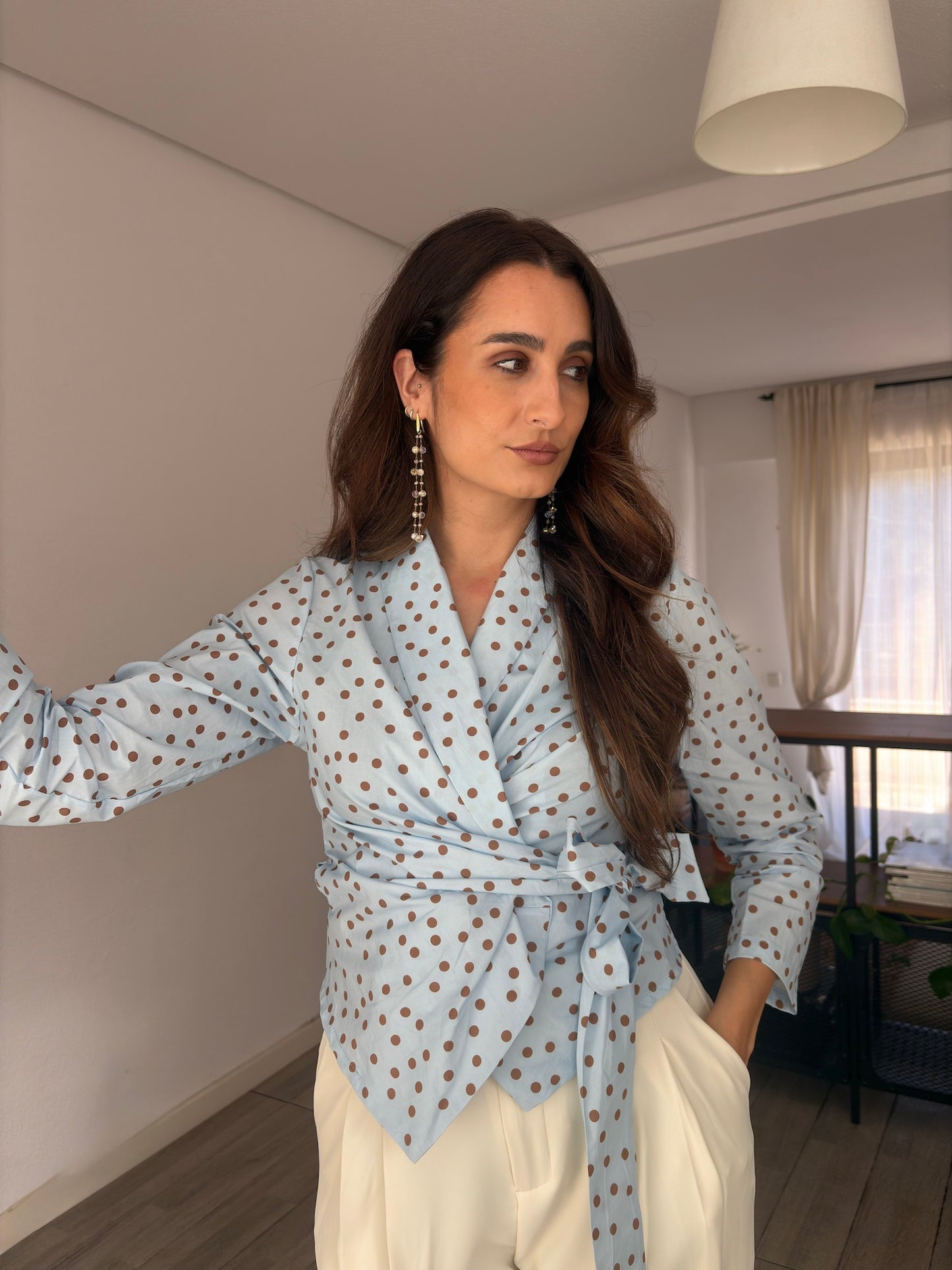 CAMISA TOPOS CRUZADA LAZO