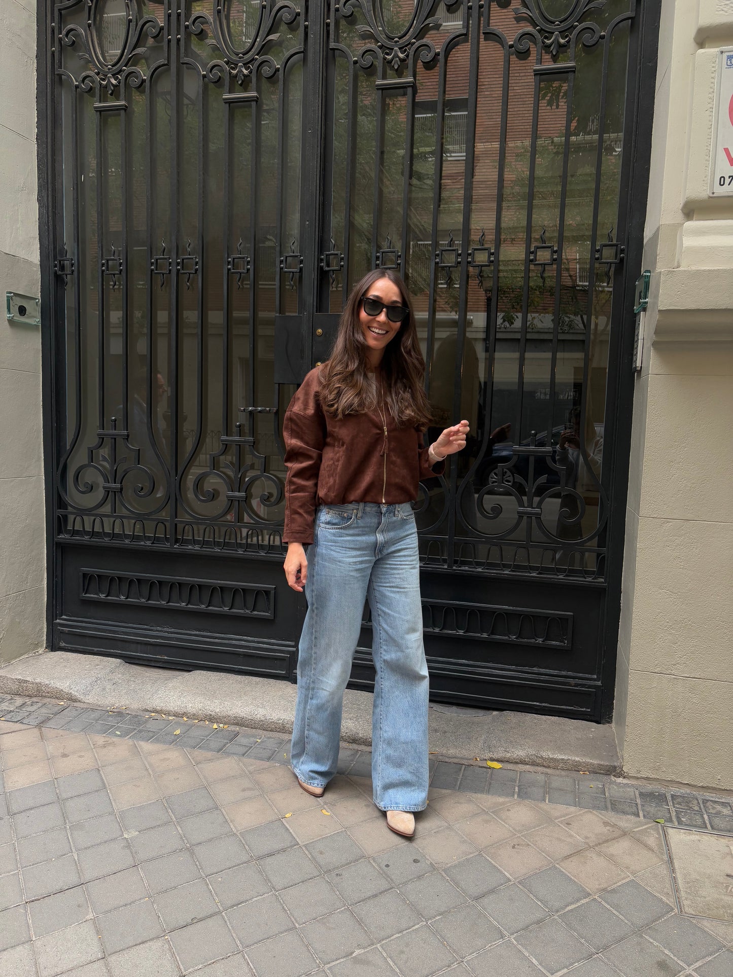 CHAQUETA BOMBER EFECTO ANTE