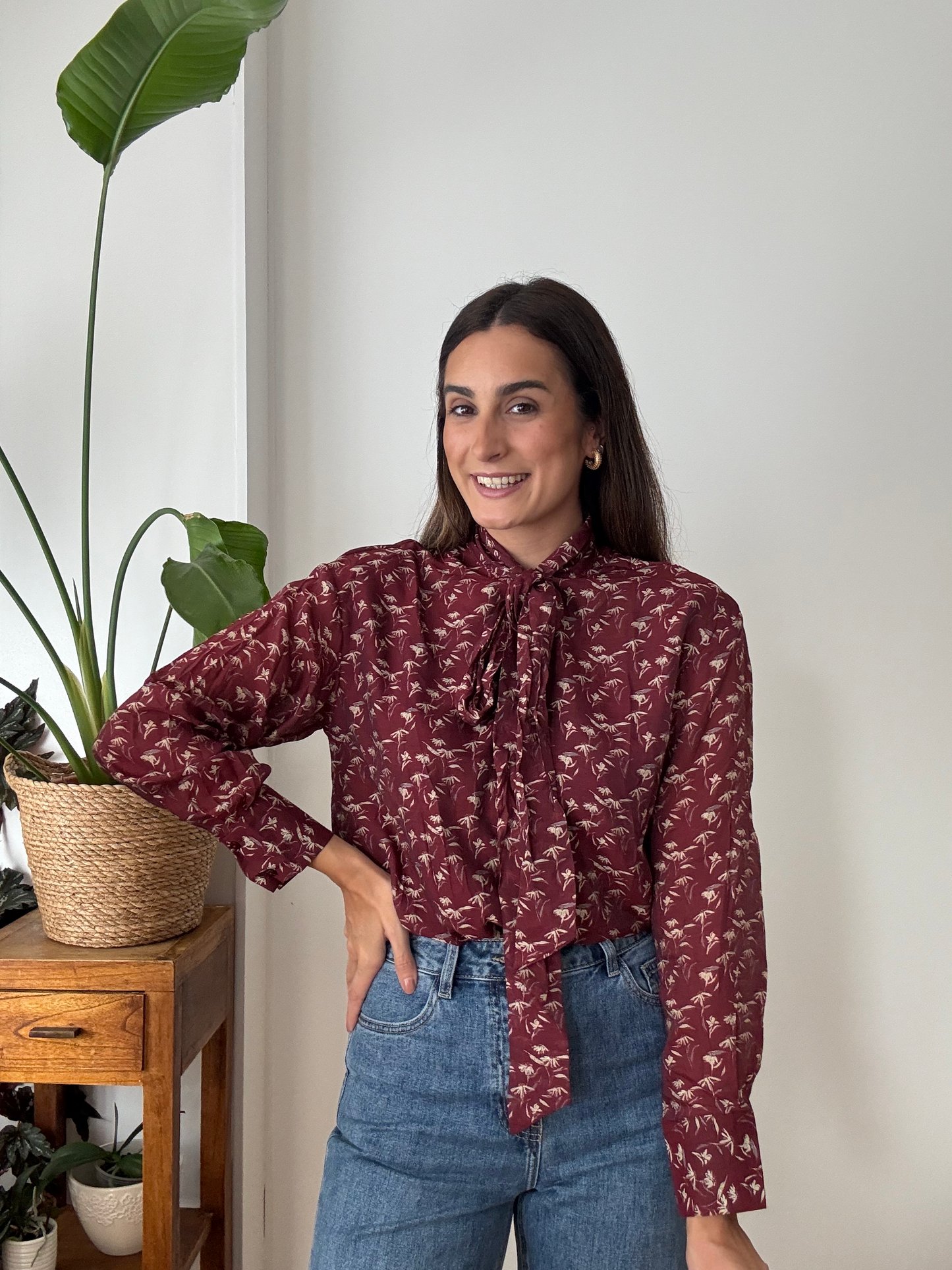 BLUSA ESTAMPADA LAZO