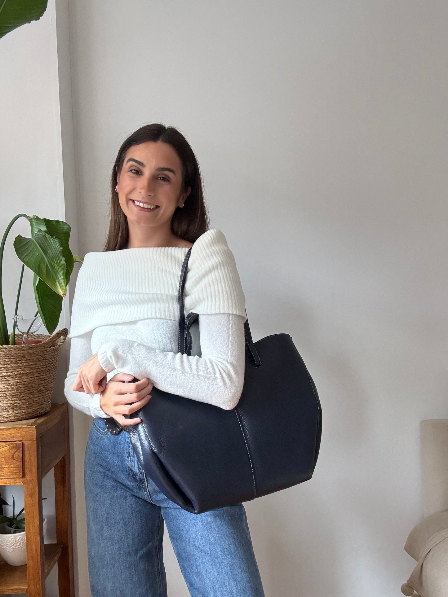 BOLSO SHOPPER PIEL