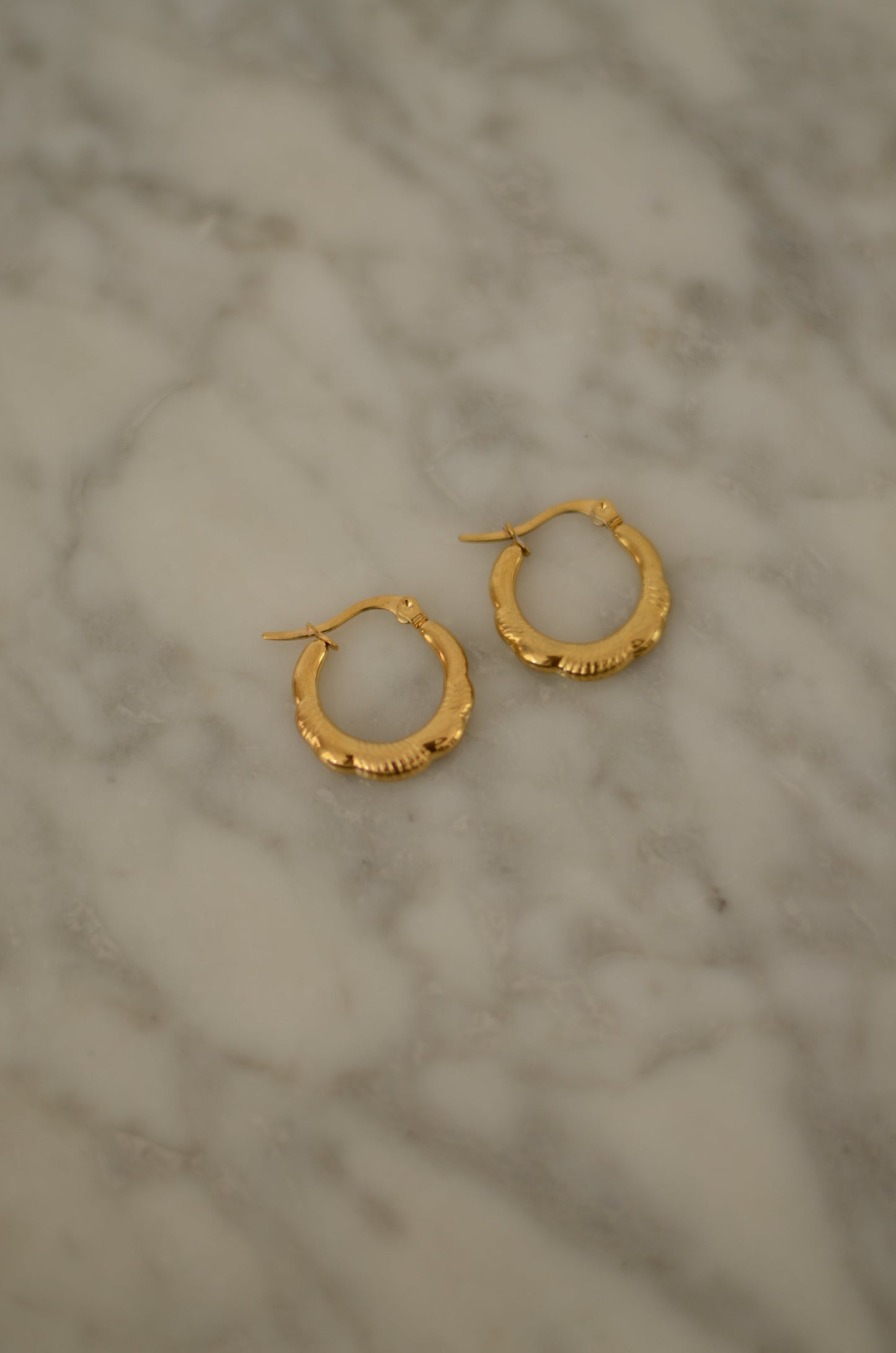 PENDIENTES ARO DETALLE DORADO