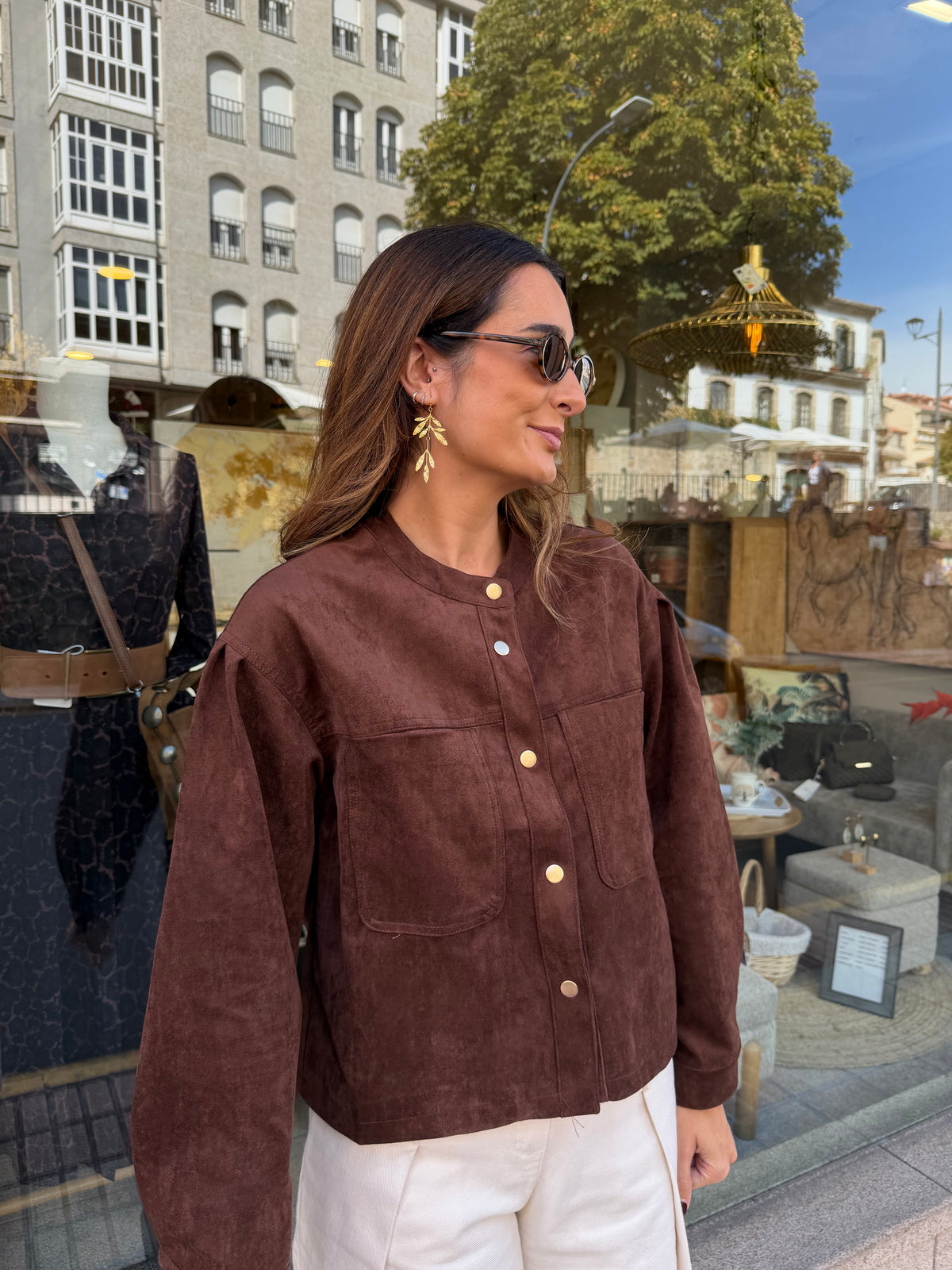 CHAQUETA EFECTO ANTE