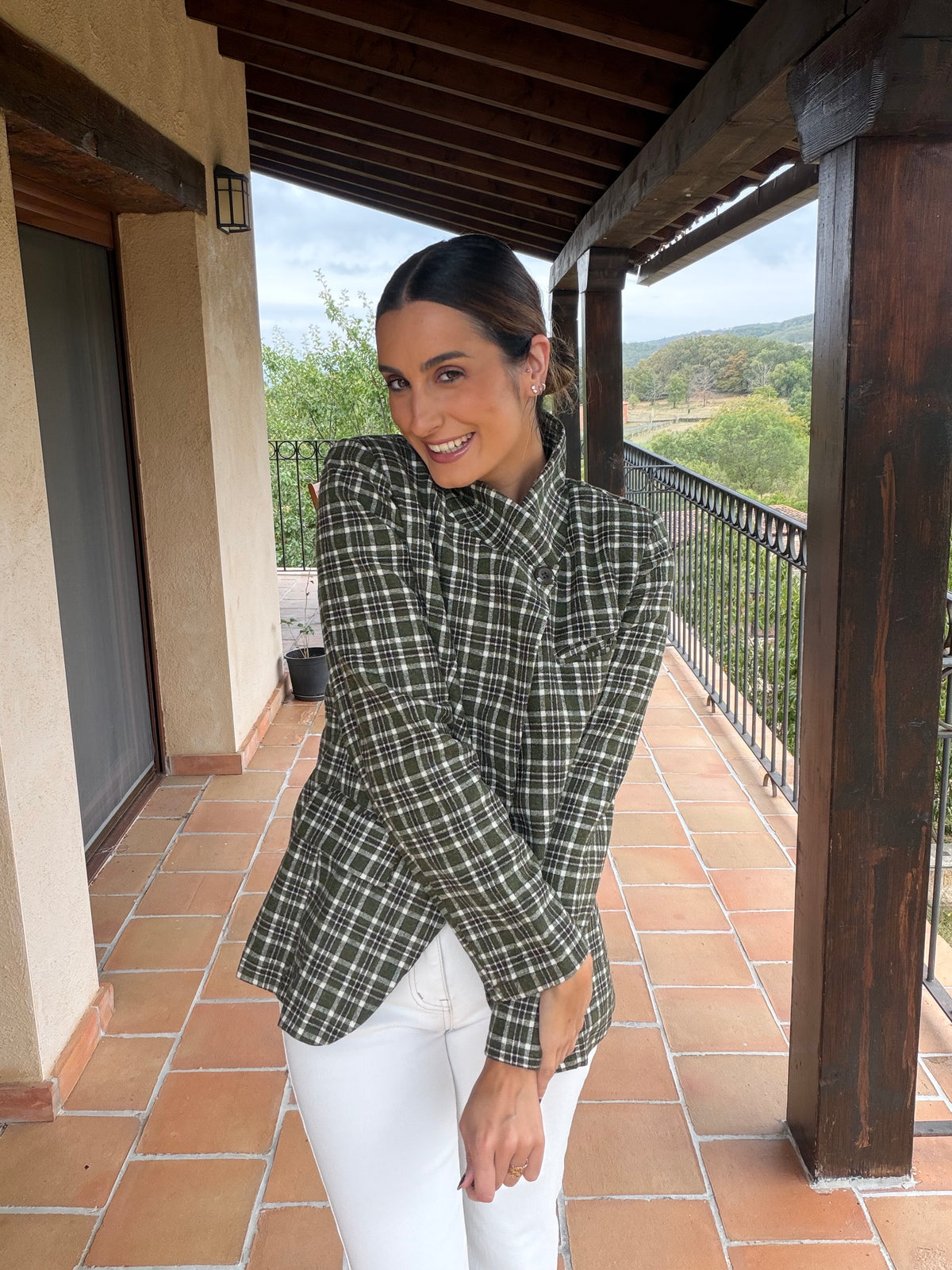 BLAZER CUADROS VERDE