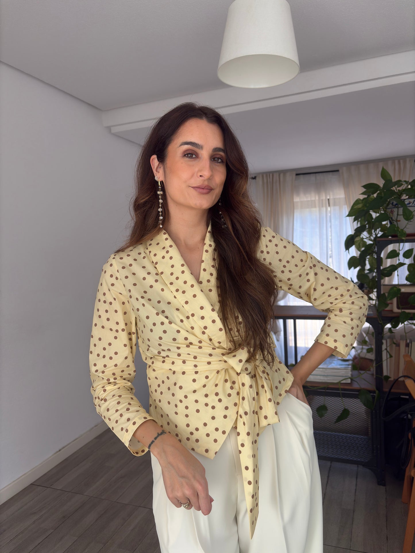 CAMISA TOPOS CRUZADA LAZO