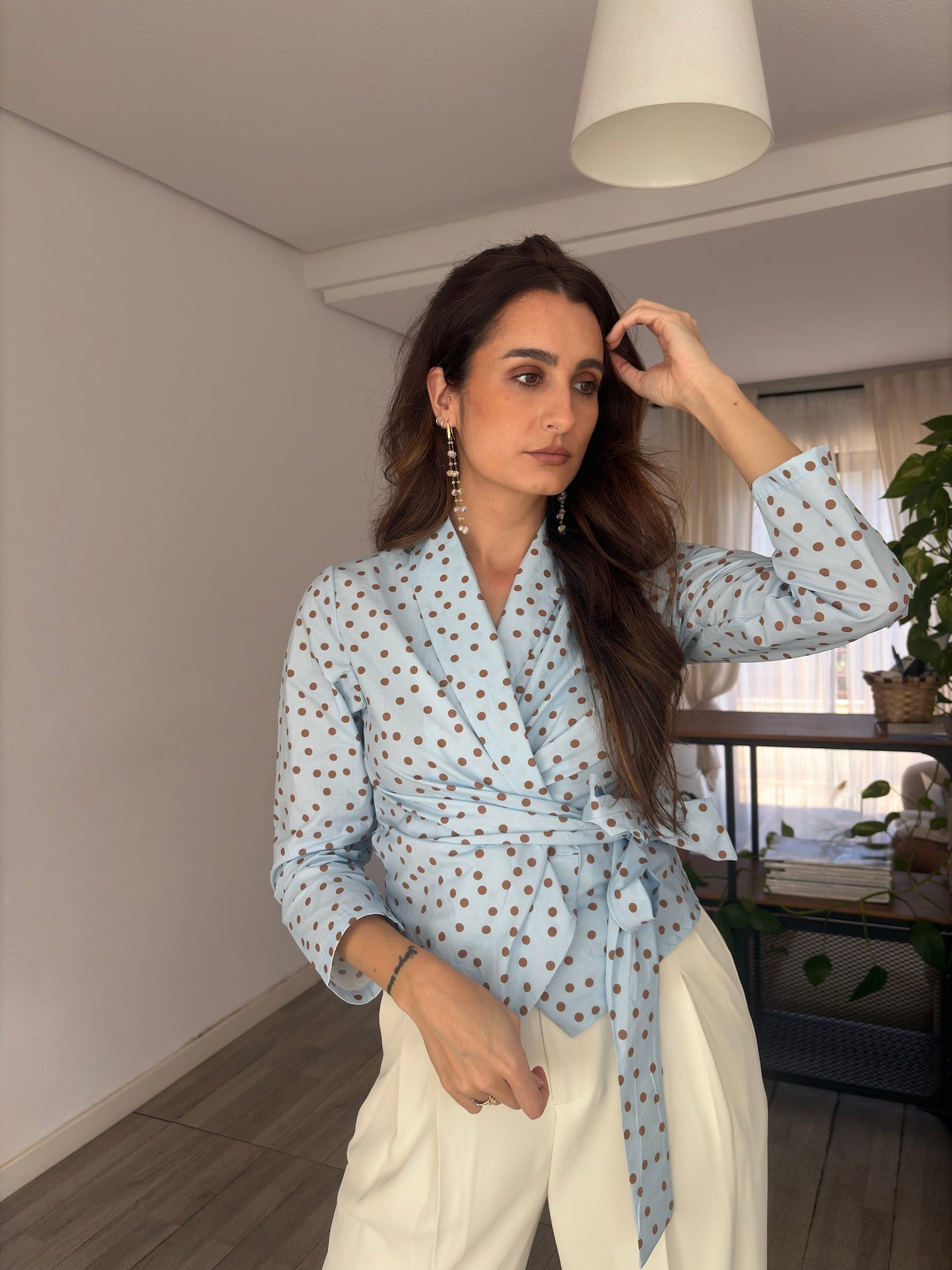 CAMISA TOPOS CRUZADA LAZO