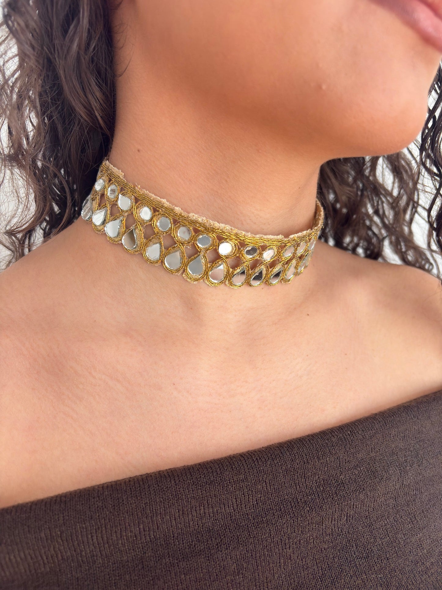 CHOKER ARTESANAL DORADO
