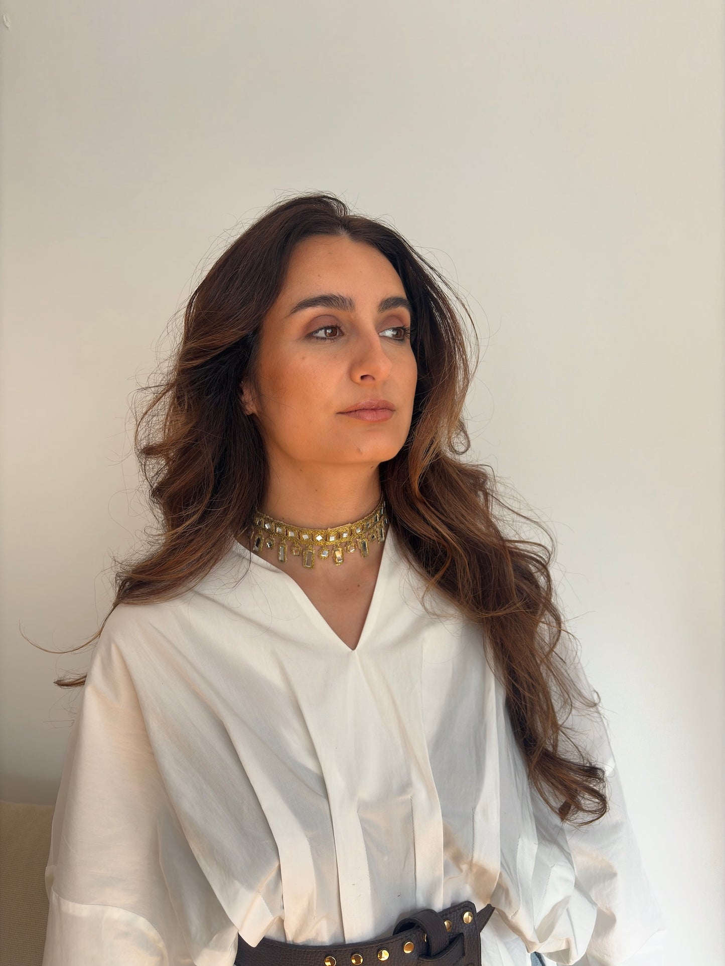 CHOKER ARTESANAL DORADO