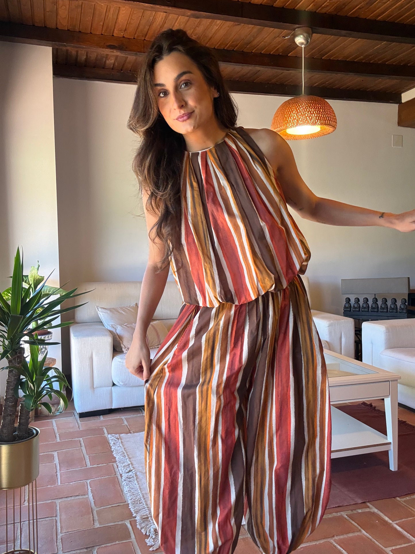 TOP HALTER GLOBO