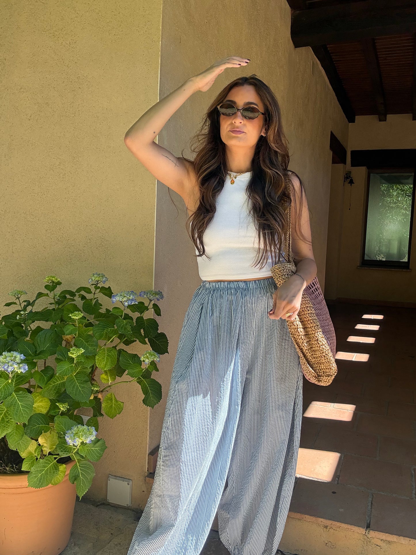 PANTALÓN BOMBACHO RAYAS