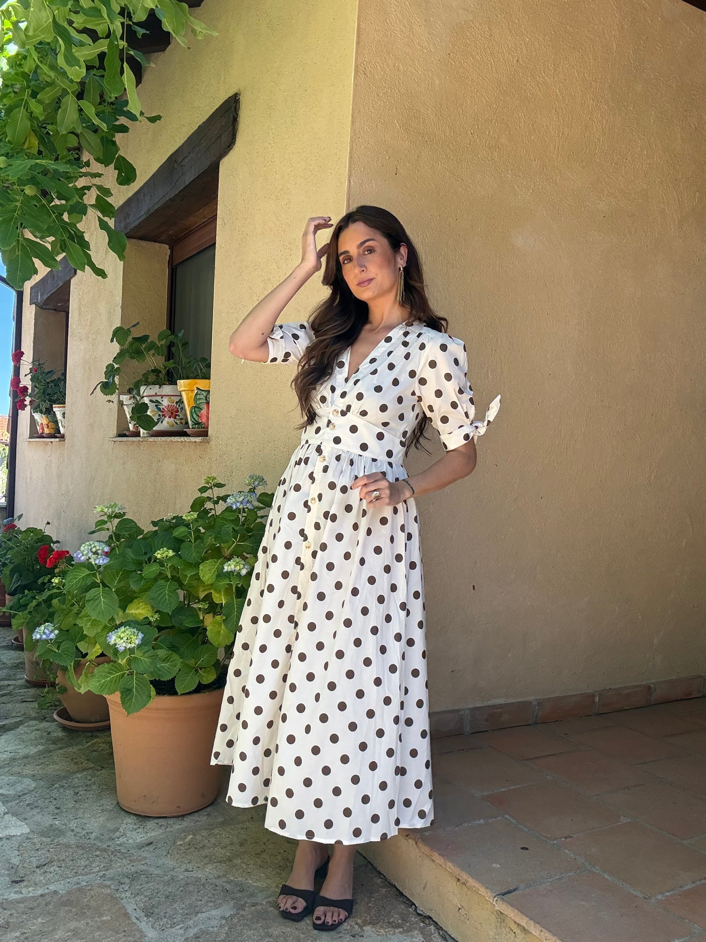 VESTIDO MIDI LUNARES