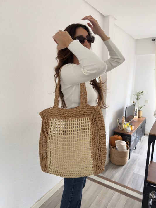 BOLSO TOTE TRENZADO