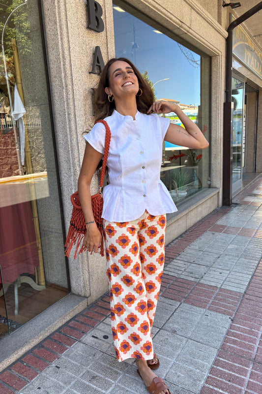 PANTALÓN ESTAMPADO FLORES