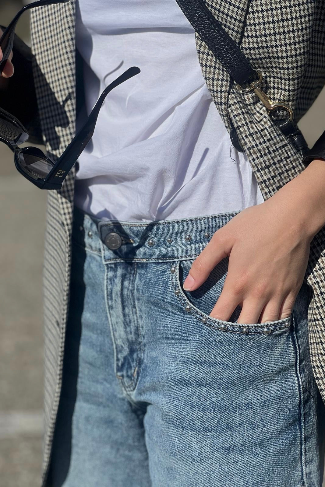 JEANS WIDE LEG TACHAS